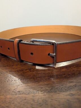 Cole Haan Mens Brown Leather Belt Size 36